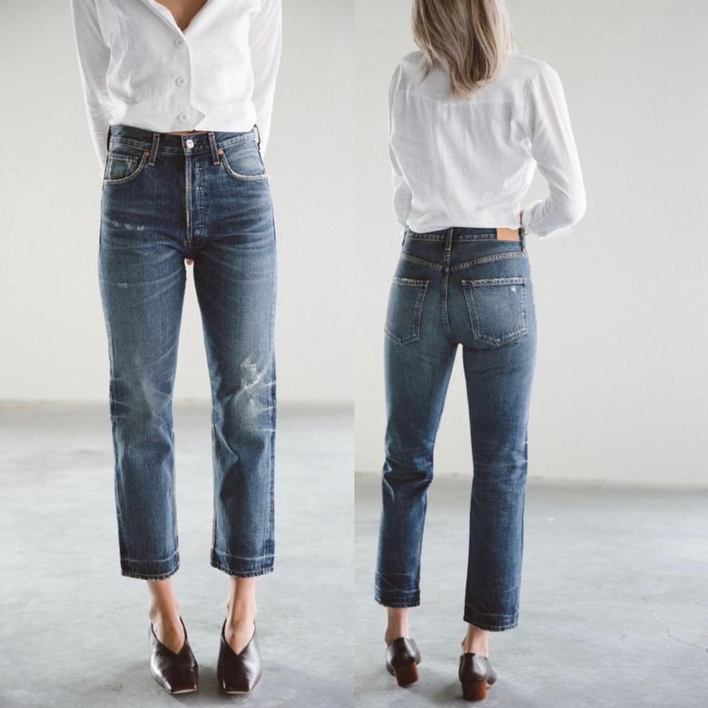 Citizen of Humanity Gia High Rise Ankle Straight Jeans Size 25 | 90s Minimalist